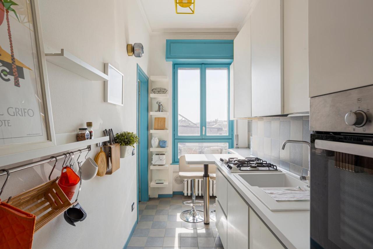 The Blue Nest With A View - 7Th Floor- Via Palestrina Apartamento Milão Exterior foto